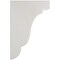 Ekena Millwork 3 1/2"W x 5"D x 7 1/2"H Bedford Wood Vintage Decor Bracket, Chalk Dust White BKTWD04X05X08BEWH - alternate 2